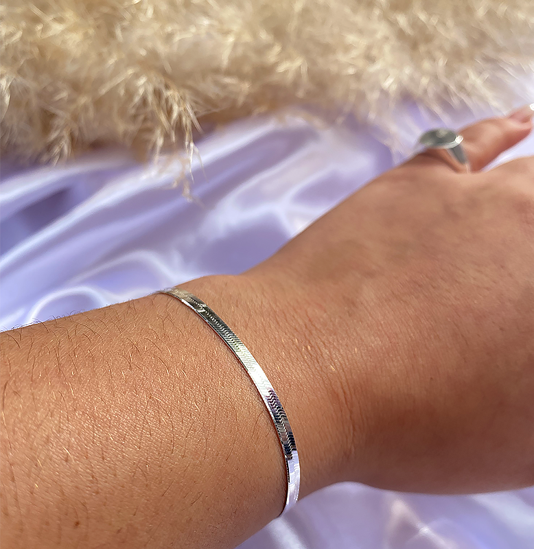 Pulseira Laminada Prata 925