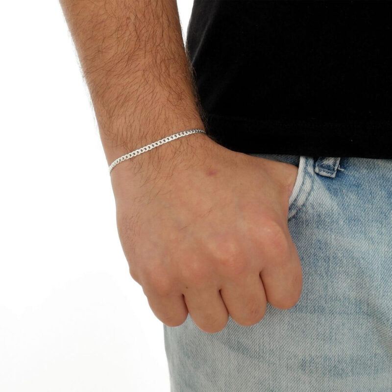 Pulseira Grumet 3mm Prata 925