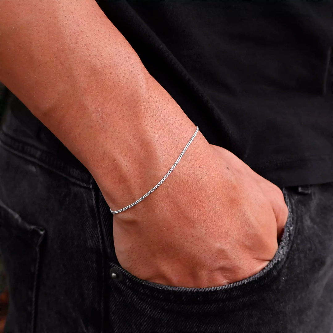 Pulseira Grumet 1.5mm Prata 925 - Imagem 3