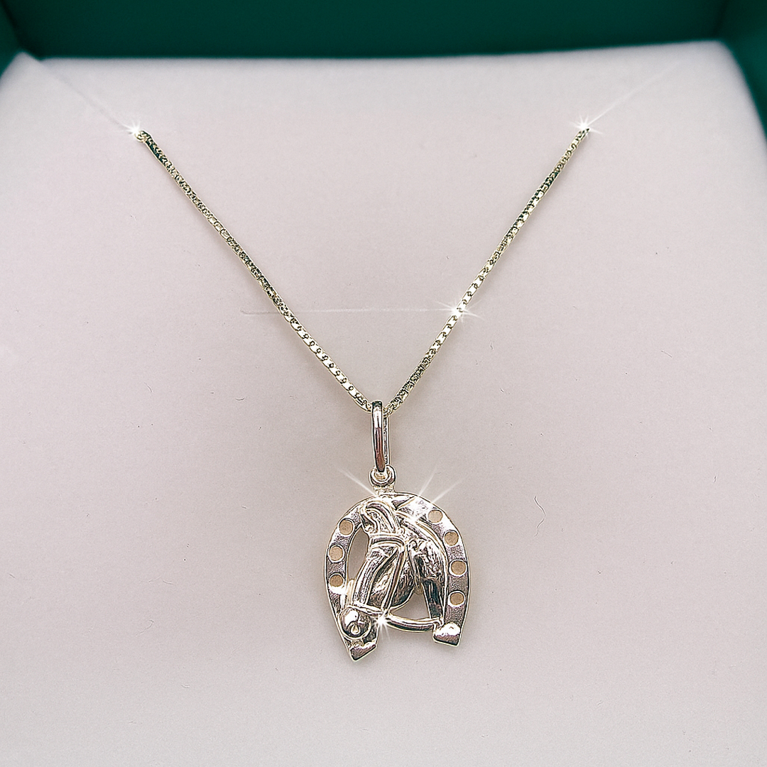 Cordão Ferradura e Cavalo 13mm Prata 925 - Imagem 3