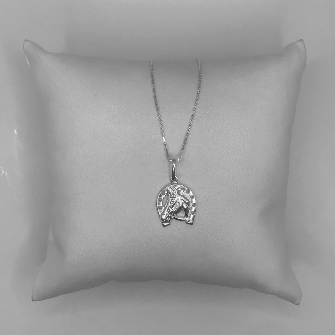 Cordão Ferradura e Cavalo 13mm Prata 925 - Imagem 5