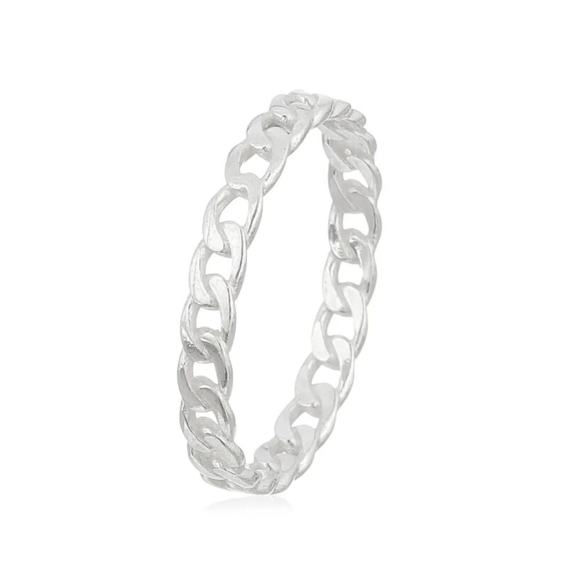 Anel Corrente Grumet Prata 925