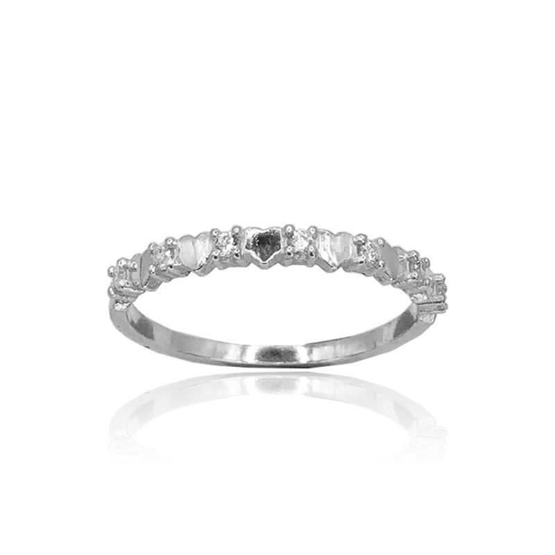 Anel Corações e Ponto de luz