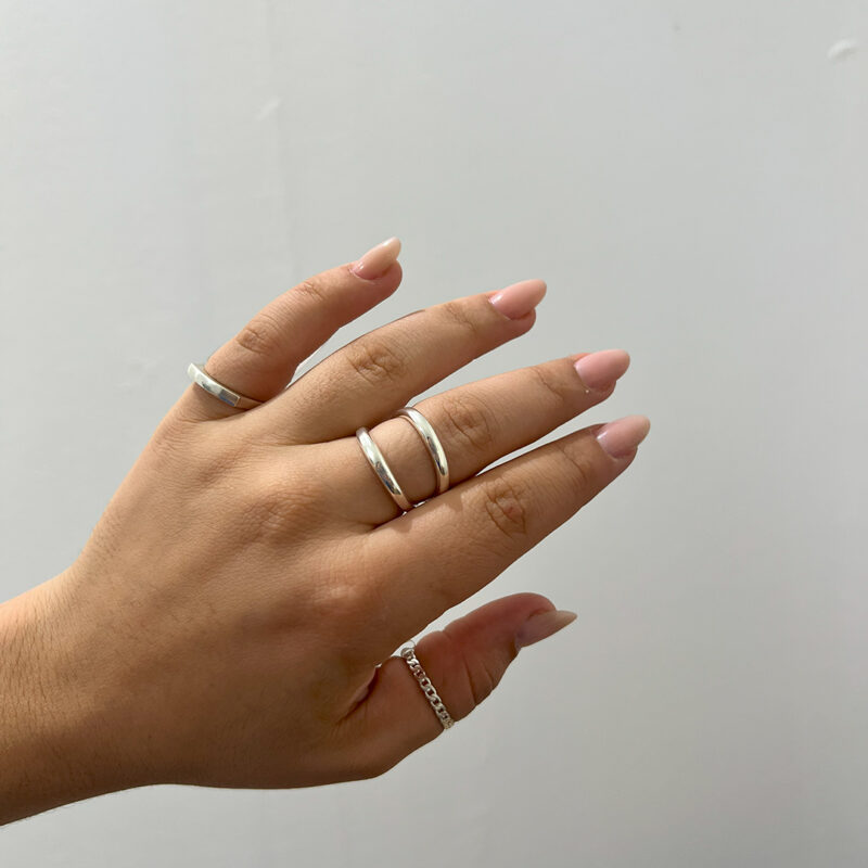 Anel Corrente Grumet Prata 925