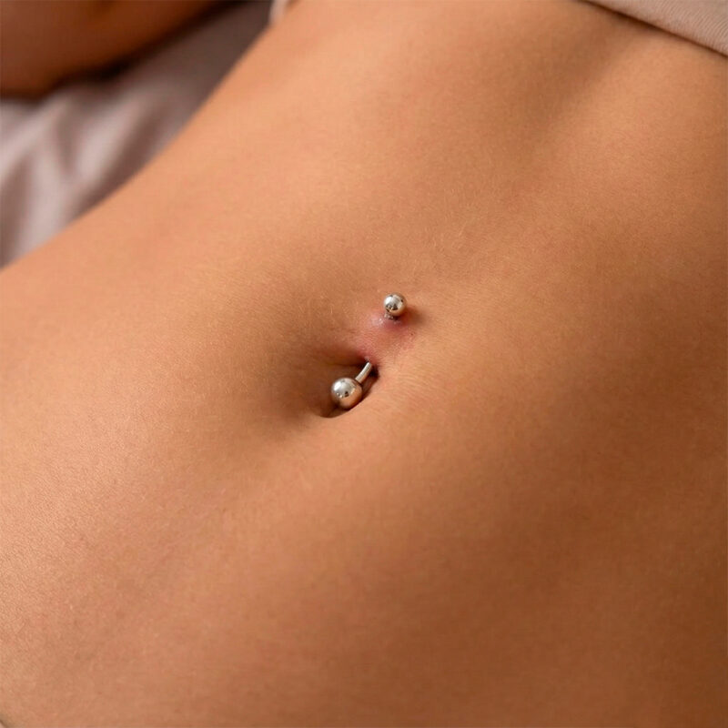 Piercing Umbigo Bola Prata 925
