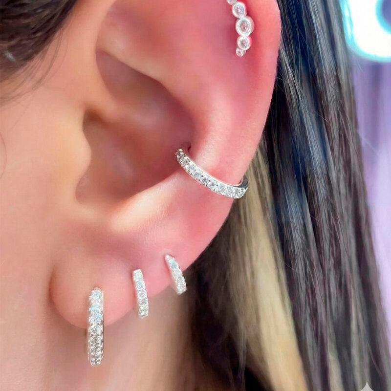 Piercing P/Orelha Prata 925