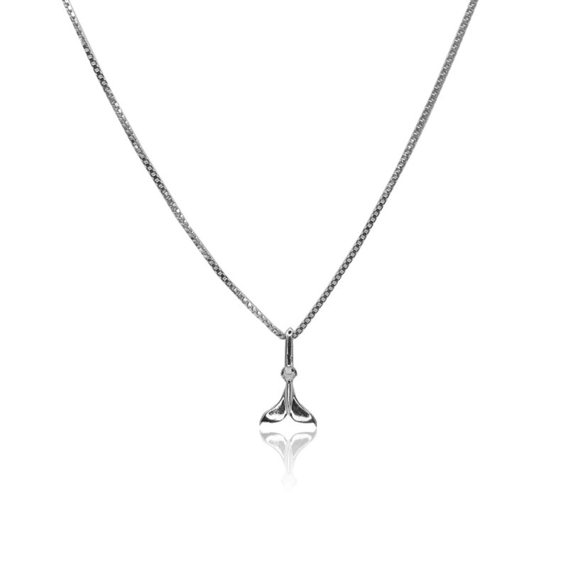 Colar Calda de Sereia Lisa Prata 925