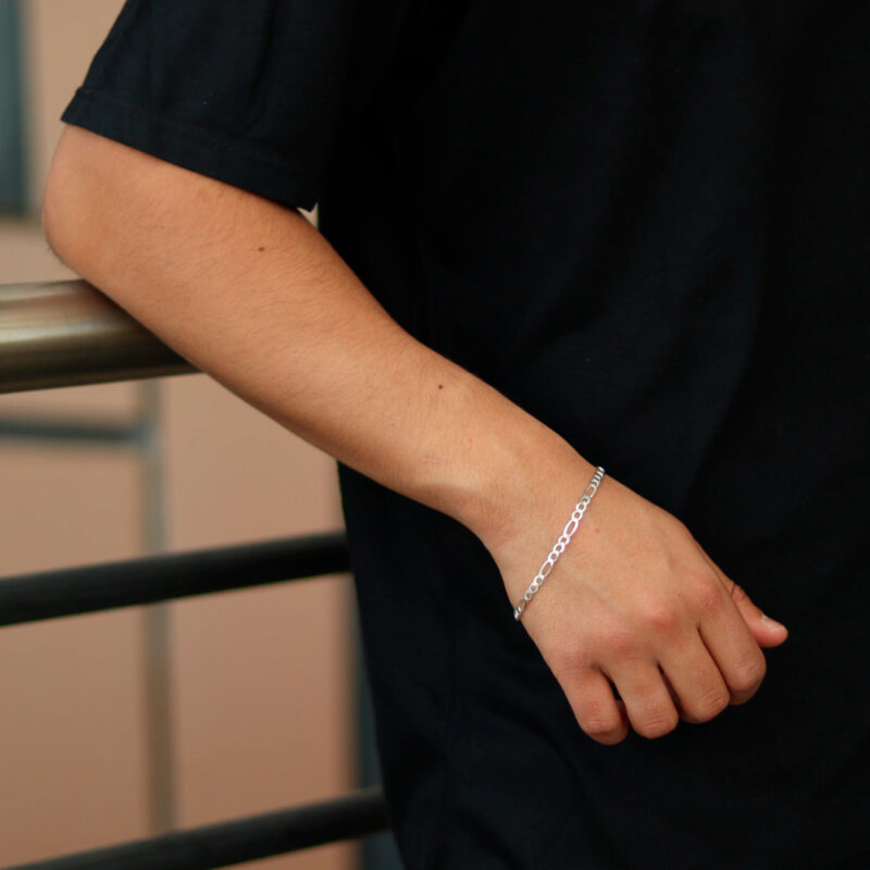 Pulseira 3x1 4.5mm Prata 925