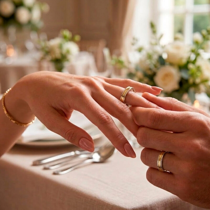 Alianças de Casamento em Moeda Antiga 4mm Canaleta Central Forro de Prata 925