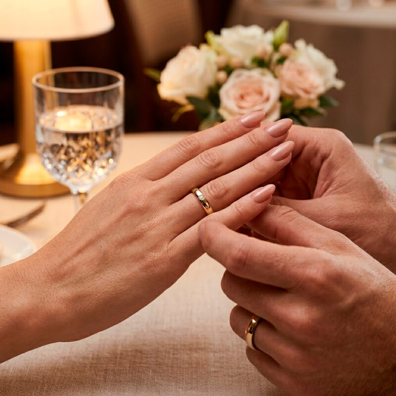 Alianças de Casamento em Moeda Antiga 4mm Tradicional Forro de Aço inox