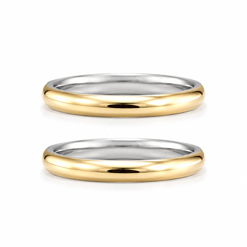 Alianças de Casamento em Moeda Antiga 3mm Tradicional Forro de Aço inox