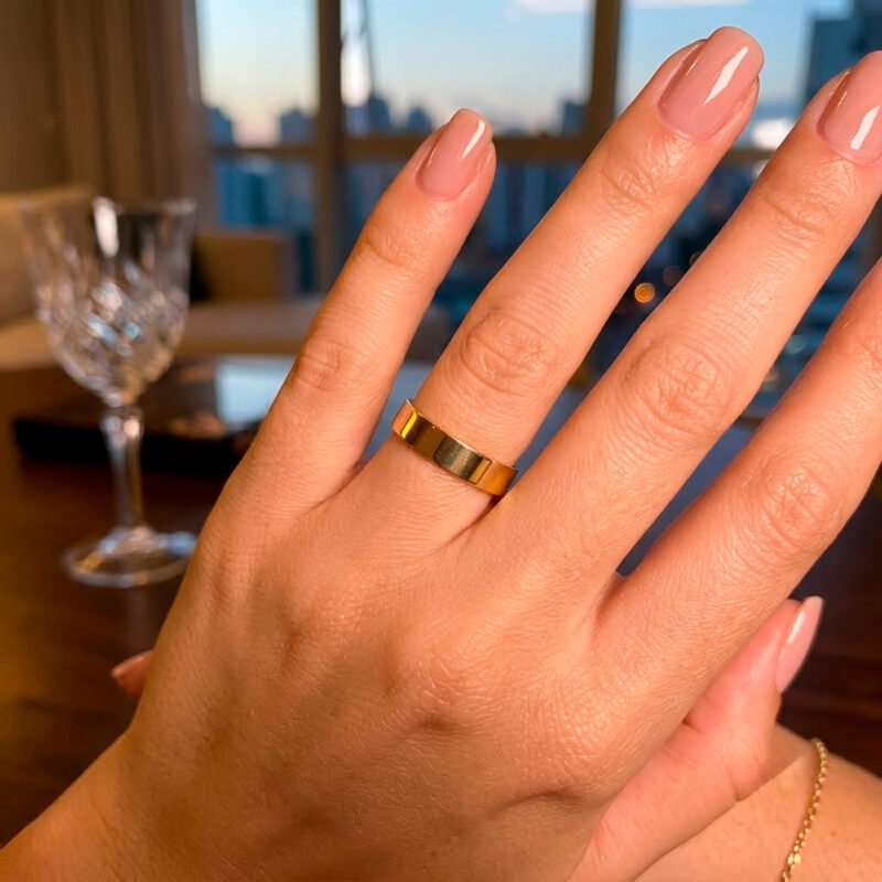 Alianças de Casamento em Moeda Antiga 5mm Reta Forro de Prata 925