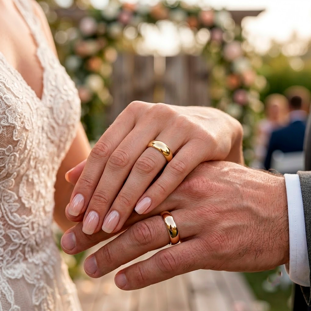Alianças de Casamento em Moeda Antiga 6mm Tradional Forro de Prata 925 - Imagem 3