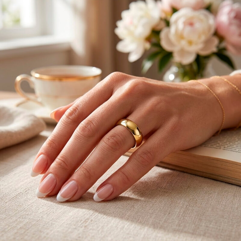 Alianças de Casamento em Moeda Antiga 9mm Tradicional Forro de Prata 925